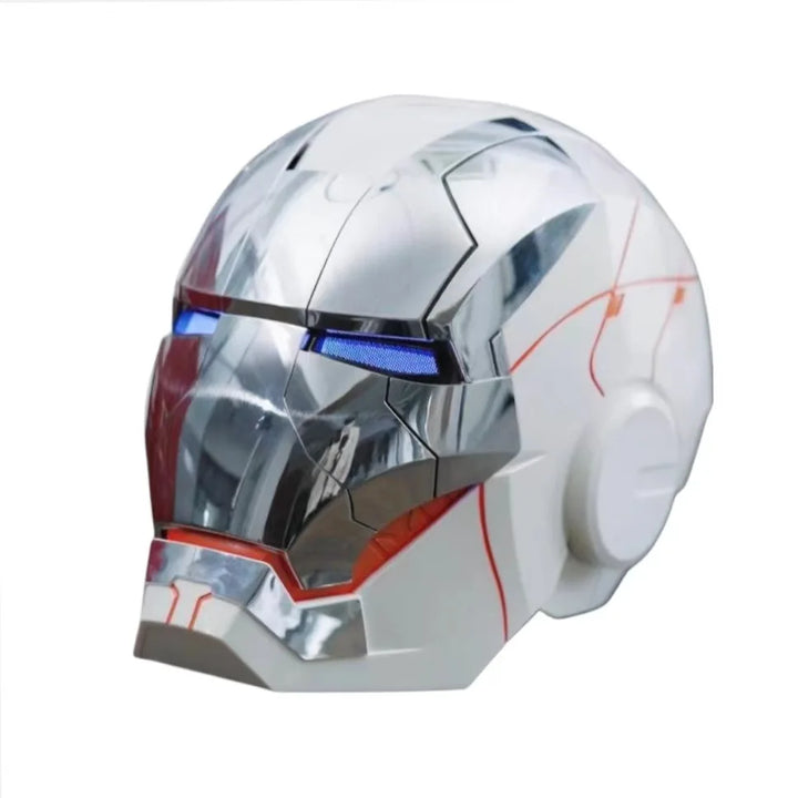 Casco de Iron Man Mk5 Mk50 Mk17, casco con control de voz Jarvis, luz LED, modelo de juguete de la serie para adultos, regalo de cumpleaños.
