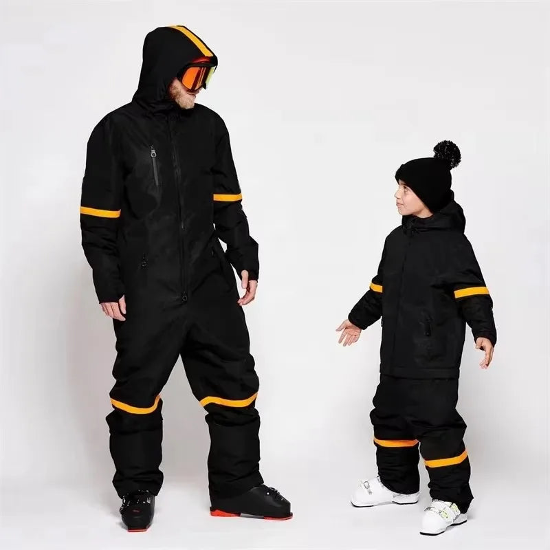 Traje de Esquí de una Pieza para Hombre y Mujer, Impermeable, Cortavientos, Mono para Snowboard, Cálido, Aislado, para Deportes de Nieve al Aire Libre en Invierno
