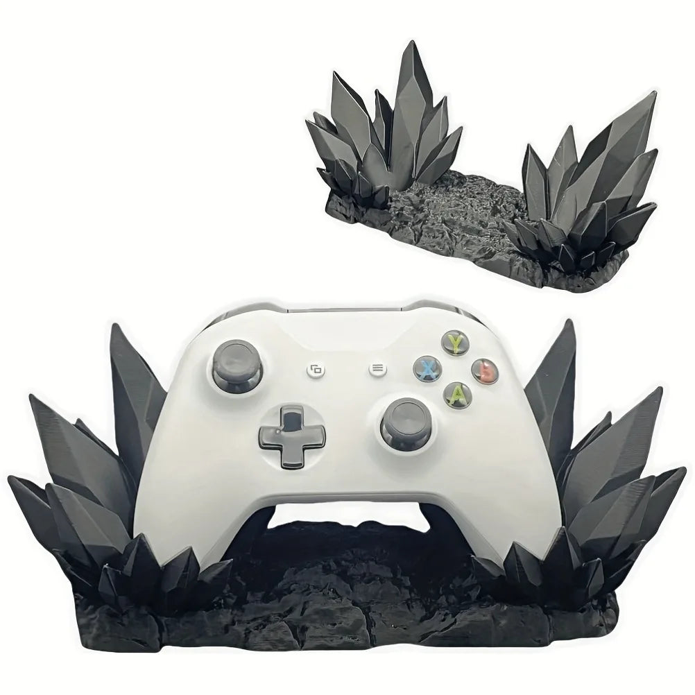 Soporte de controlador de juego impreso en 3D, soporte de controlador de juego de trono de cristal, soporte de mando para Xbox PS5, controlador de decoración de escritorio