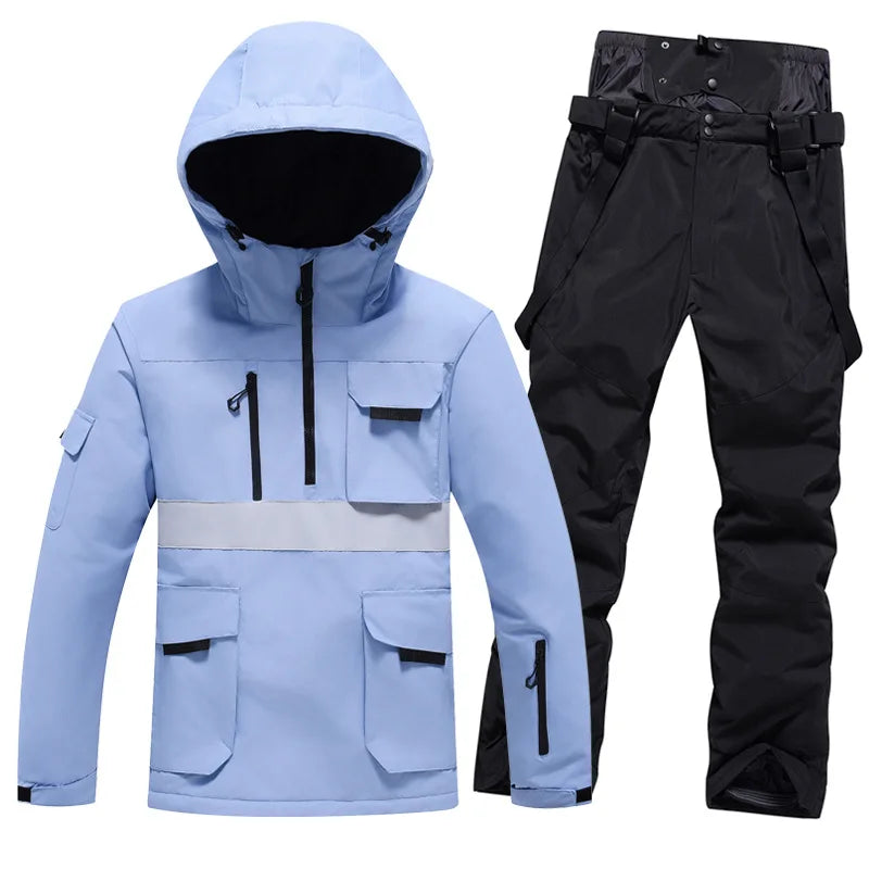 Traje de Esquí Profesional 2026, para Hombre y Mujer, Resistente al Viento y al Agua, para Tabla Individual y Doble