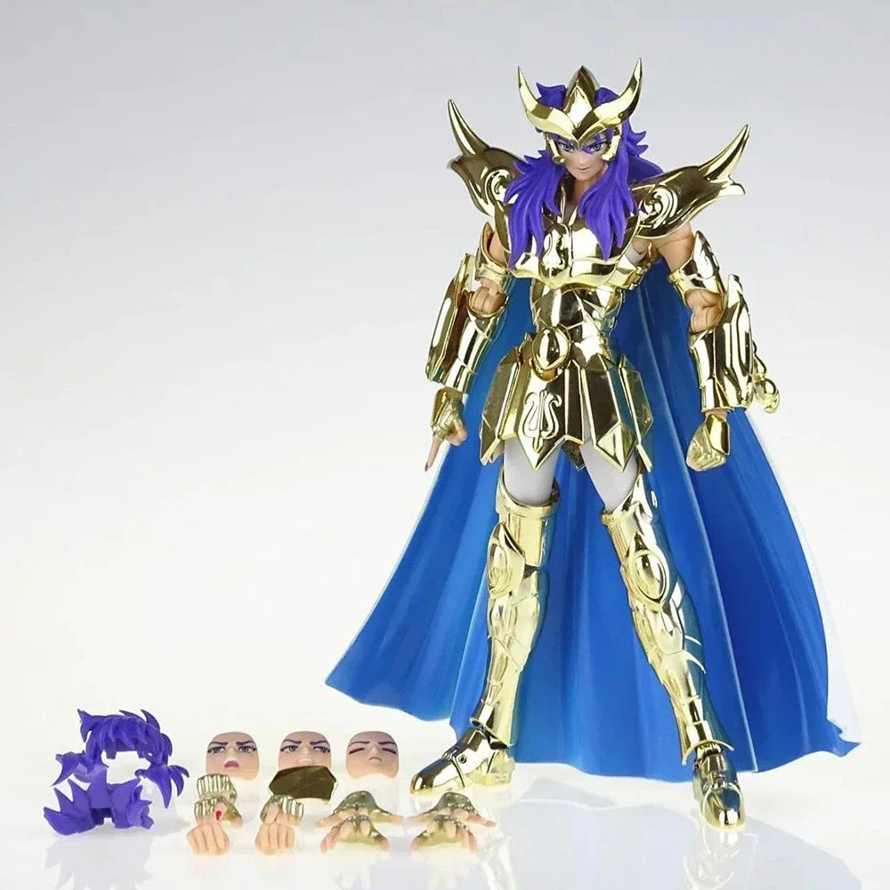 En stock: Figuras de acción de los Caballeros de Oro de Saint Seiya Myth Cloth EX: Capricornio Shura / Leo Aiolia / Aries Mu / Libra Dohko / Virgo