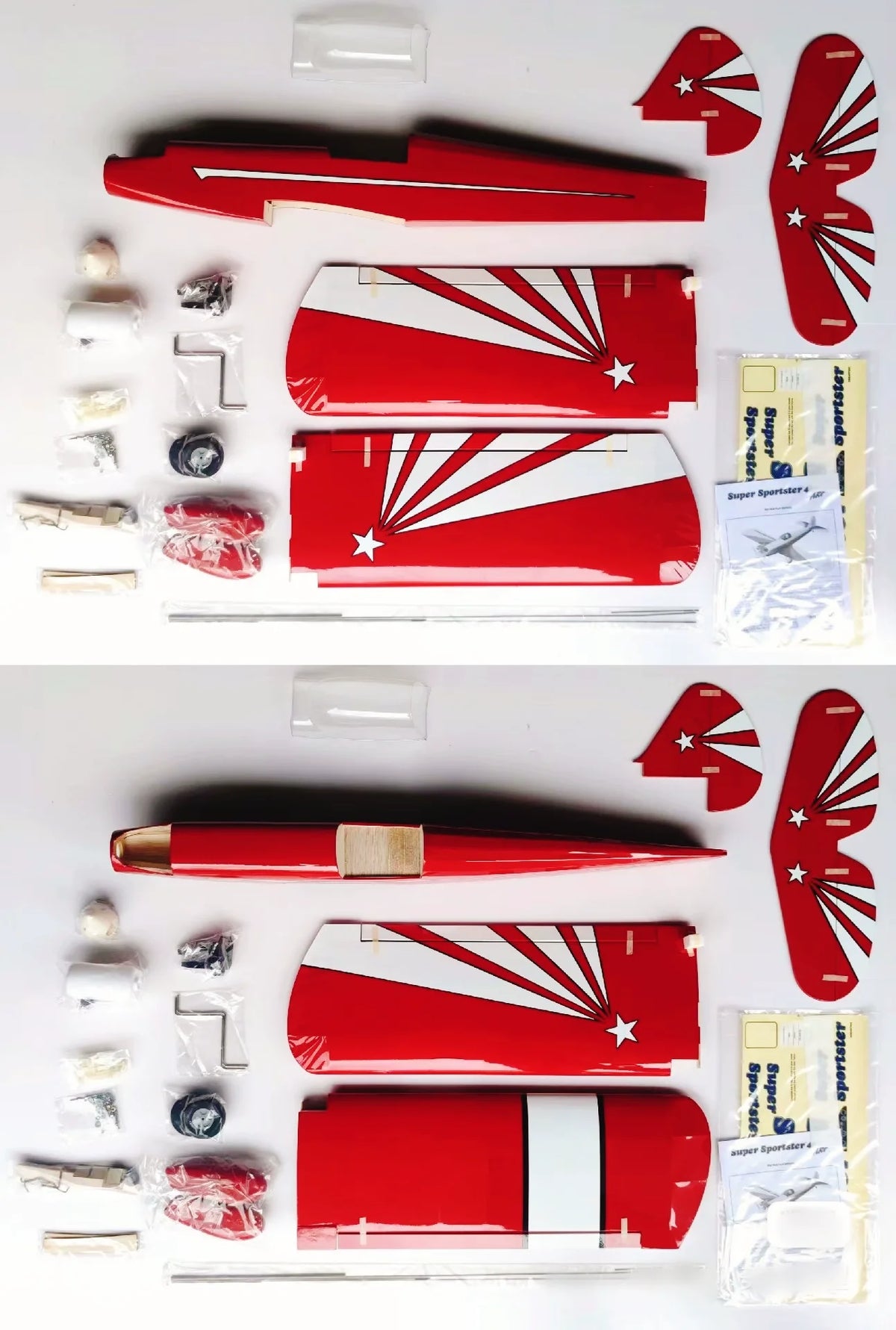 Avión RC Great Planes Super Sportster 40 ARF de Ala Baja, Avión Deportivo de Madera Preensamblado para Pilotos Principiantes
