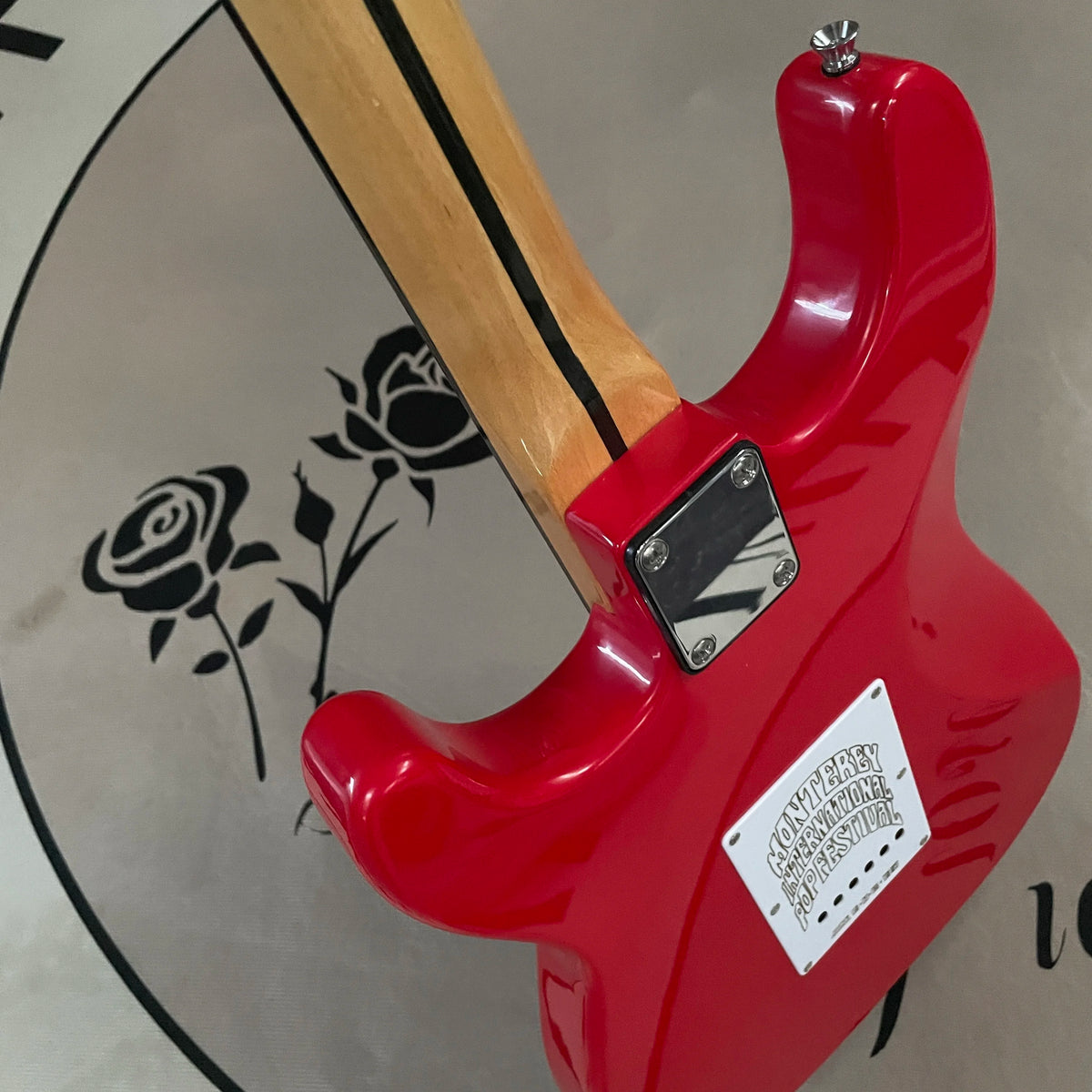 Guitarra eléctrica de 6 cuerdas, guitarras sss, guitarra eléctrica con gradiente rojo y blanco