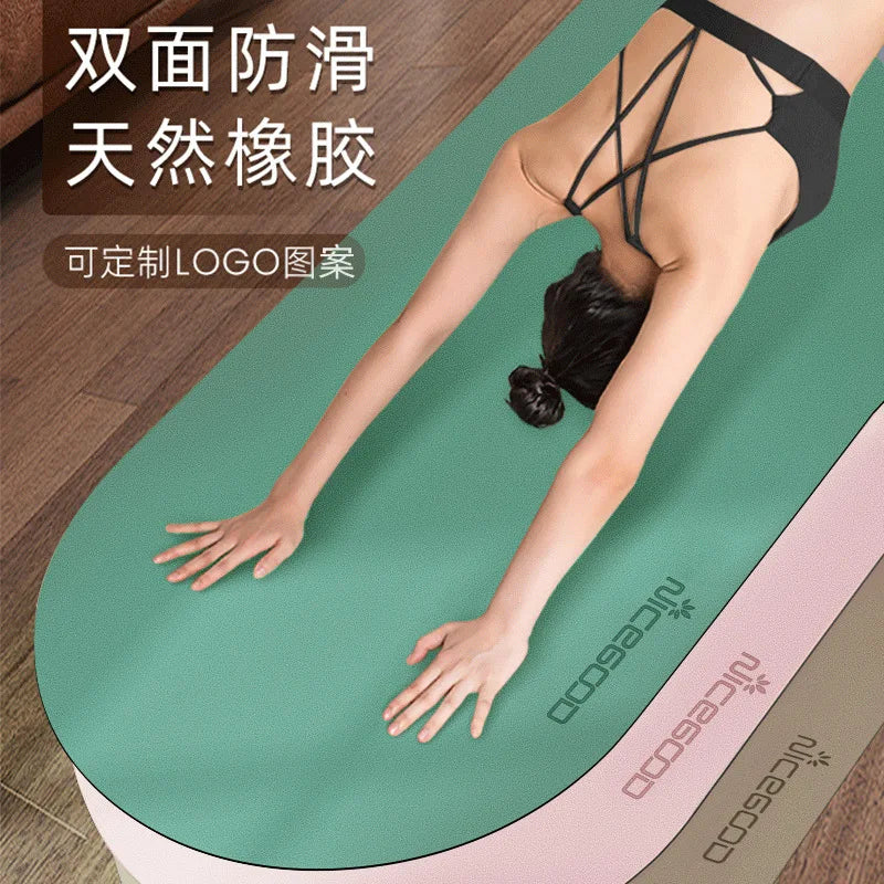 2026 nueva alfombrilla profesional antideslizante para yoga, ovalada, para mujer, para fitness en casa, con amortiguación de impactos