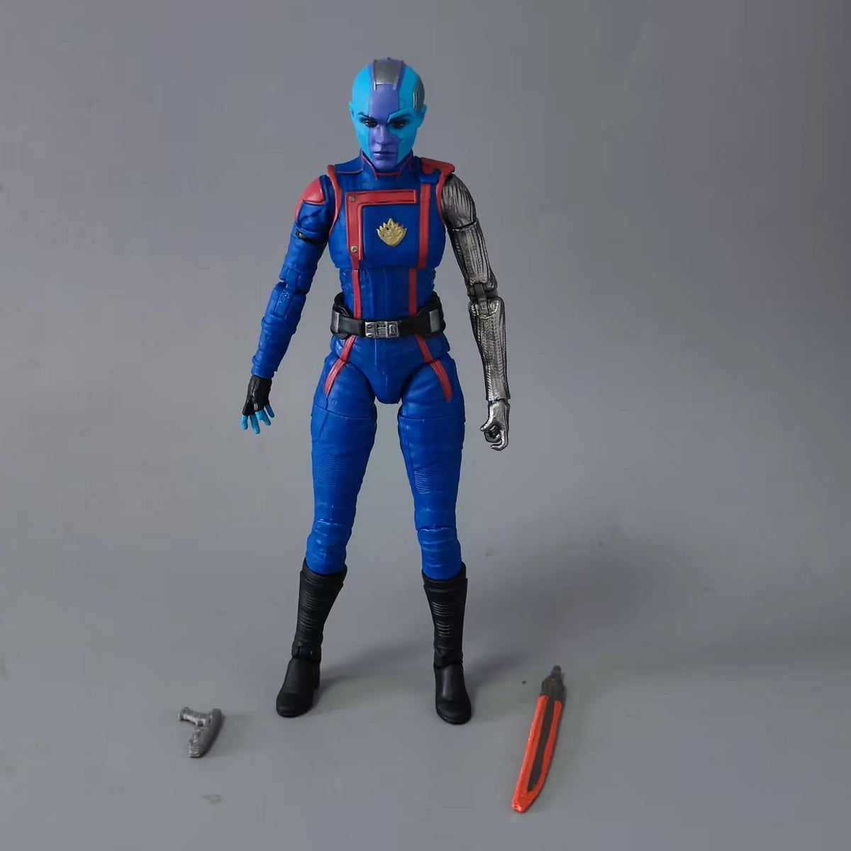 Figura de acción de 6" de Marvel Legends Guardians of the Galaxy: Star Lord, Nebula, Adam Warlock, Drax, Rocket, Mantis, Kraglin, Groot, Cosmo Wave