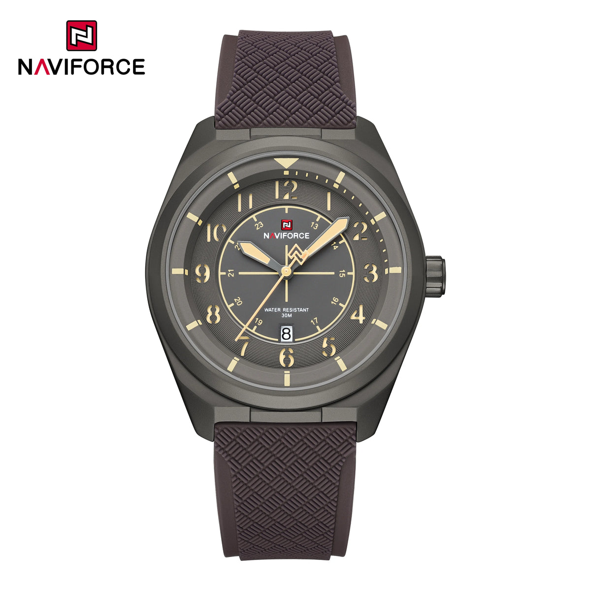 Reloj de pulsera para hombre NAVIFORCE, marca de lujo, deportivo, de moda, casual, de cuarzo, con fecha, resistente al agua, analógico