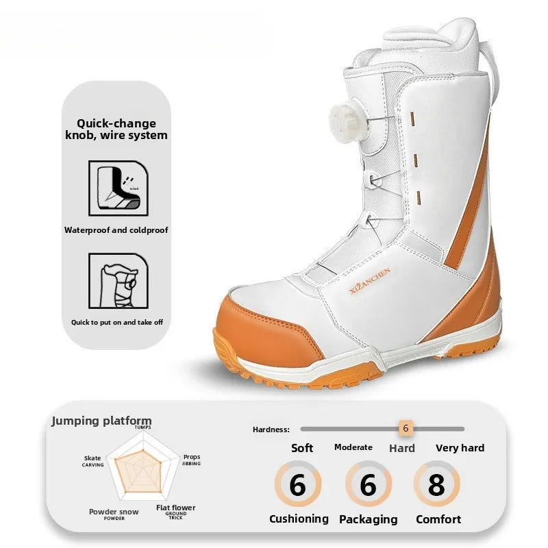 Nuevas Botas de Snowboard Unisex para Principiantes, con Grabado, Lisas, para Parques