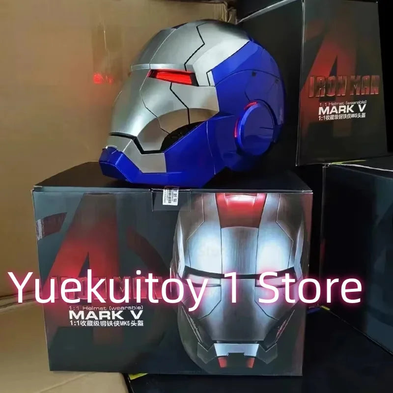 Casco de Iron Man Mk5 Mk50 Mk17 Recién Mejorado, Edición de Colección, Regalo para Coleccionistas