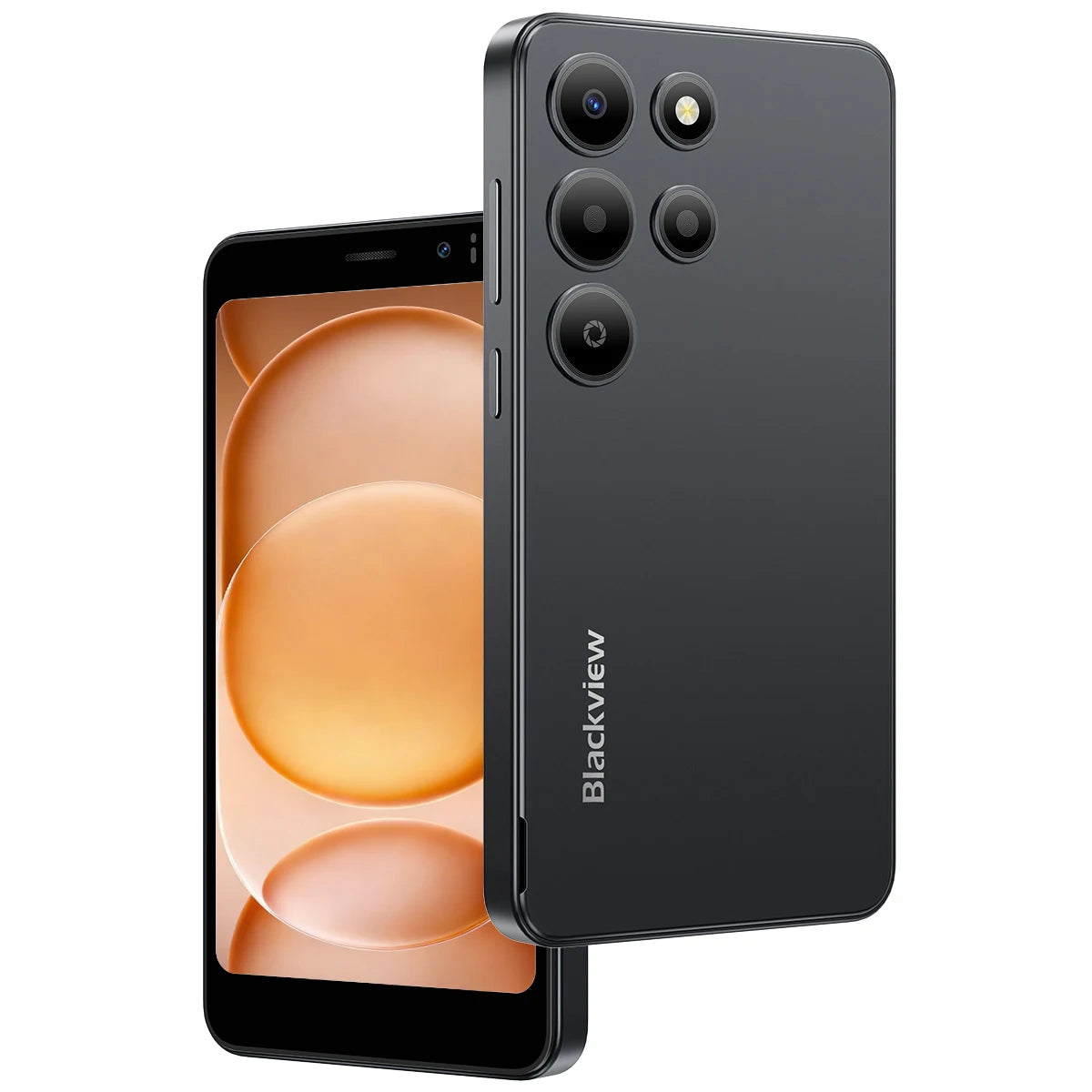 Blackview WAVE 2C Mini Palm Smartphone, 12GB Expand RAM(3GB Physical+9GB Virtual RAM) 32GB ROM, 5 Inch Small Screen, 3000mAh Battery, 1080P Video Recording, Android 16, Face Unlock, Google Lens, Free Soft TPU Protective Case