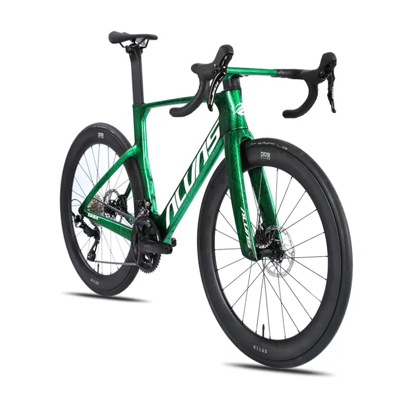 Bicicleta de carretera F.YUZE DA54 Great Warrior con patrón de grietas de hielo, 105/R7120-24S, cuadro de fibra de carbono T800, para competición y con frenos de disco hidráulicos