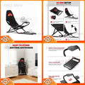 Cabina de simulador de carreras plegable para soporte de volante de juegos Logitech G29 G923 Thrustmaster T300 T150 PS5 PS4 PC con asiento ajustable