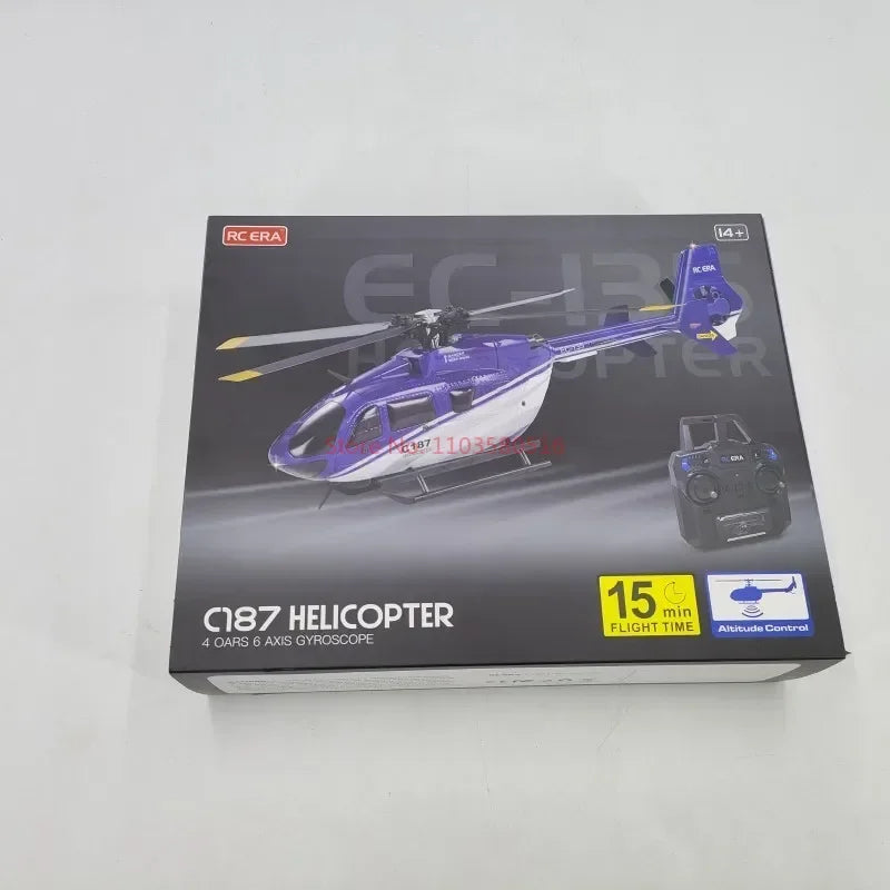 Nuevo C187 Avión de Control remoto Kubingke Ec135 modelo Helicóptero de Control remoto paleta única sin alerones modelo de avión de juguete
