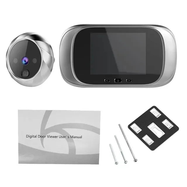 Visor de puerta Digital, mirilla, cámara de puerta, timbre, visión nocturna de 2,8 pulgadas, sesión de fotos, monitoreo de puerta Digital para seguridad del hogar