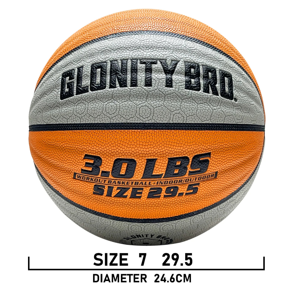 Baloncesto de entrenamiento pesado para interiores y exteriores, 28,5 "/29, 5", 2,2 libras/3 libras, baloncesto ponderado antideslizante para goteo, paso, habilidad de rebote