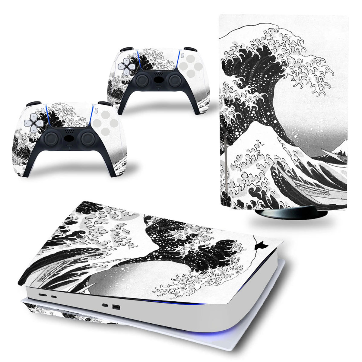 Vinilo para PS5 con lector, diseño Sea Waves