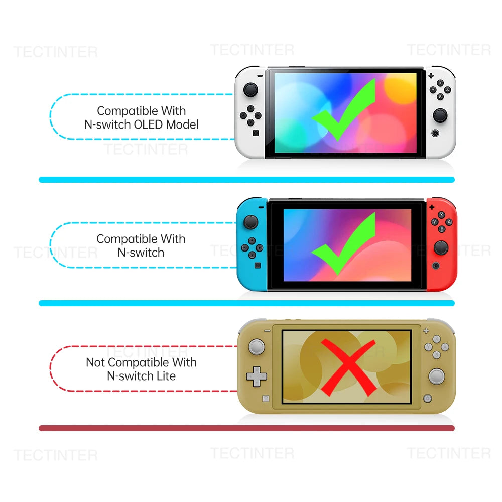 Para Nintendo Switch 1/OLED consola de juegos soporte Vertical agarre controlador abatible accesorios de mando para Switch Joystick de mano