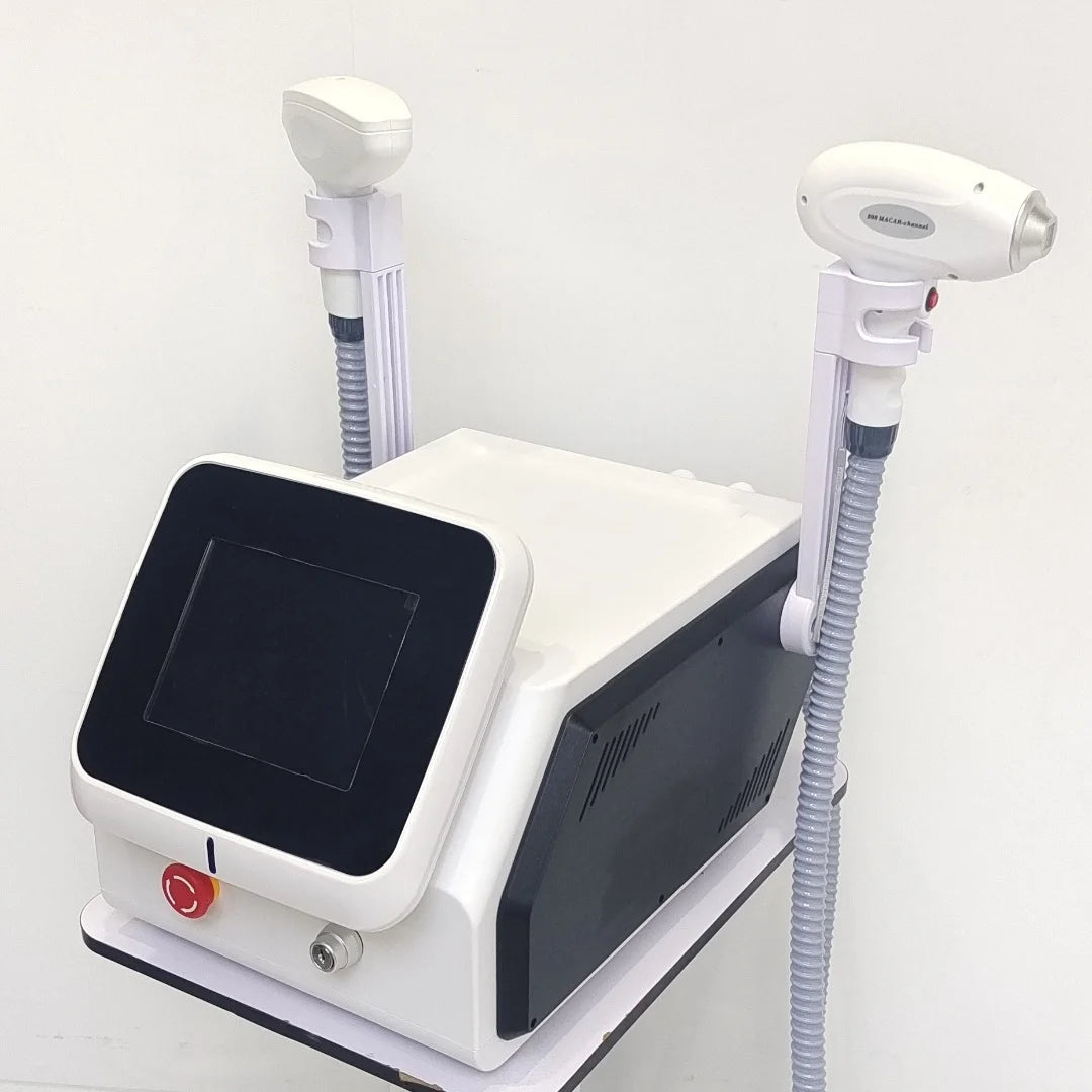 Máquina Láser de Diodo para Depilación y Eliminación de Tatuajes, Nueva de Alta Calidad, 2 en 1, 808nm, Depilación y Depigmentación