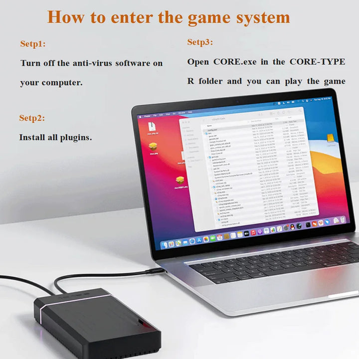 Disco duro retro de 12TB con más de 100,000 juegos retro para Hyperspin, Launchbox y Retrobat, compatible con PSP, PS3, PS2, Switch, Plug &amp; Play, excelente regalo.