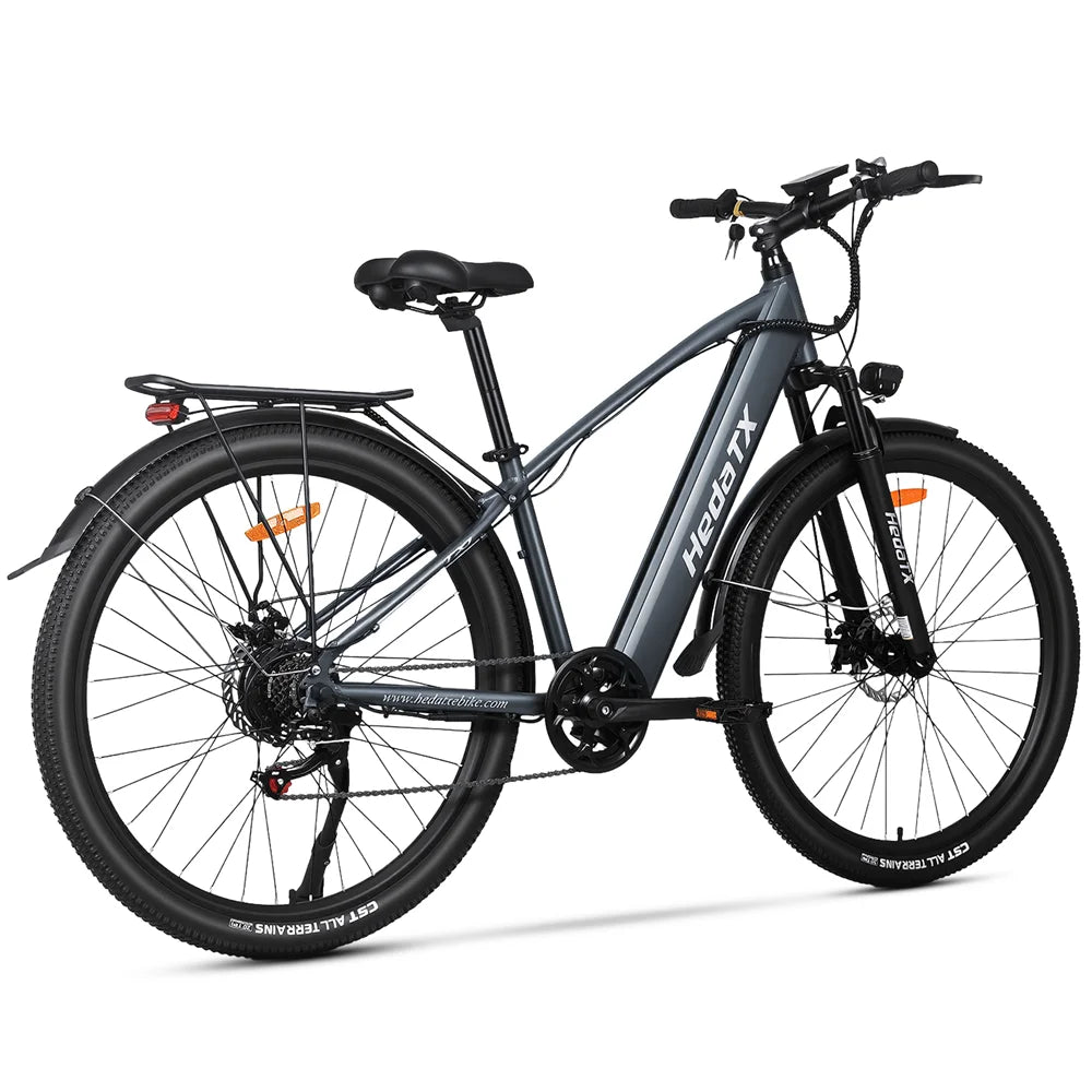 Nueva bicicleta eléctrica de montaña HEDA TX1 para adultos, 48V 16Ah, 29 pulgadas, motor en el buje trasero, batería extraíble, 7 velocidades, suspensión delantera, pantalla LCD, uso dual para ciudad y montaña