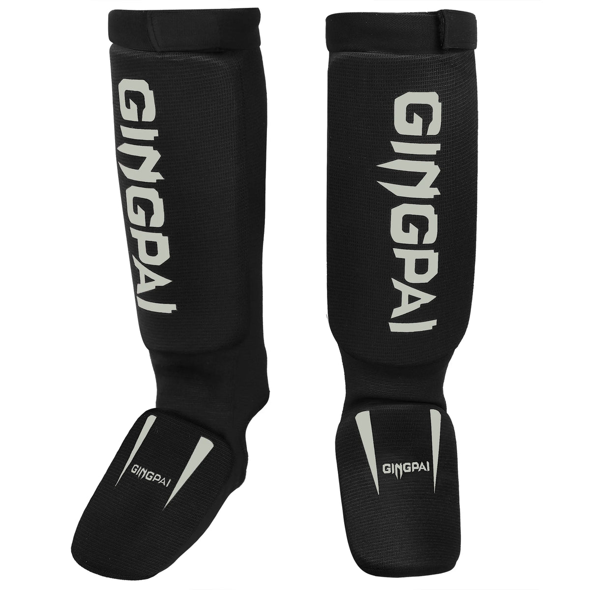 Protectores de espinilla de algodón para boxeo, MMA, TKD, Kickboxing, Muay Thai, con protección de empeine, tobillo y pie, y soporte para pierna para entrenamiento