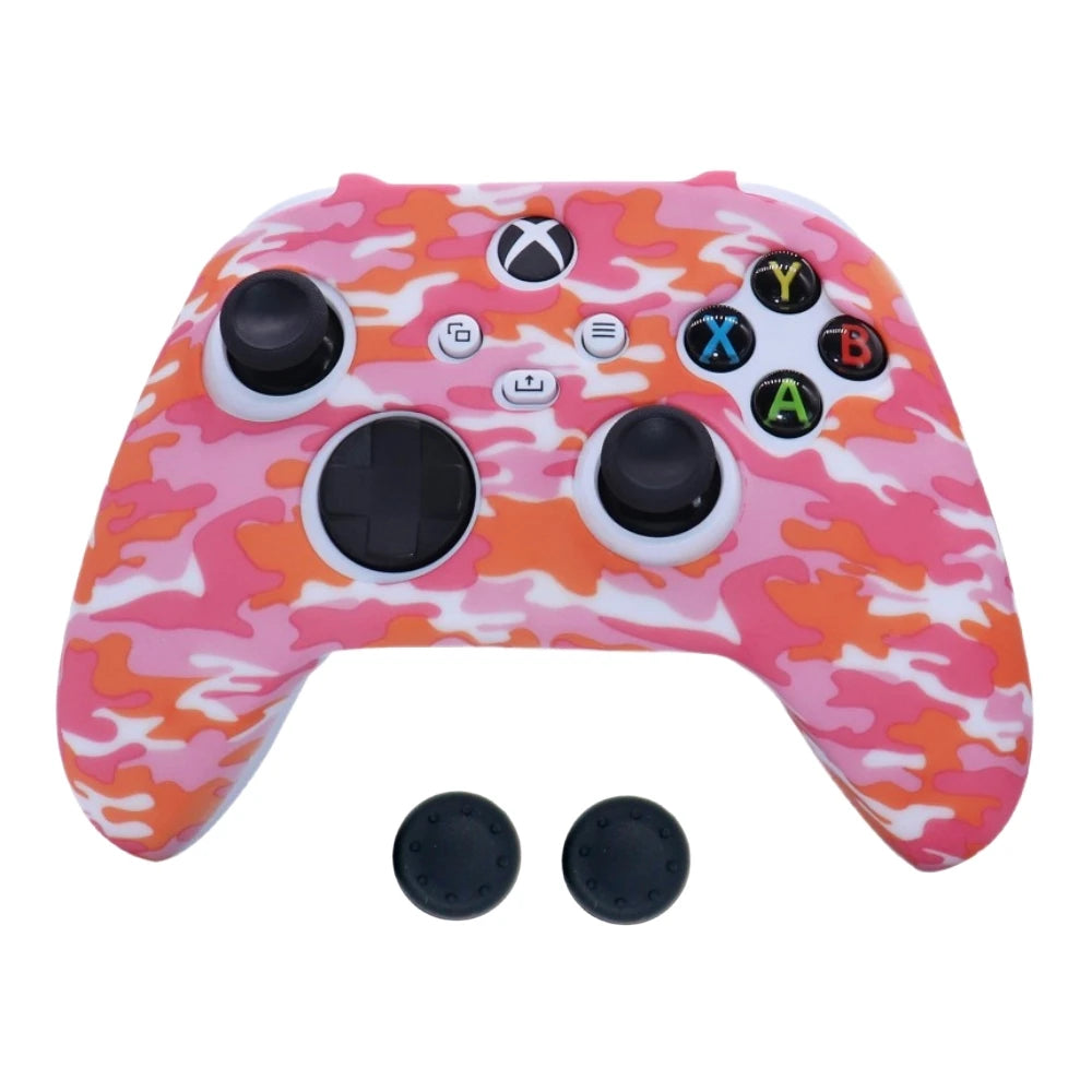 Funda Protectora de Silicona Suave Antideslizante y Antigolpes con Impresión por Transferencia de Agua para Controles de Xbox Series X/S