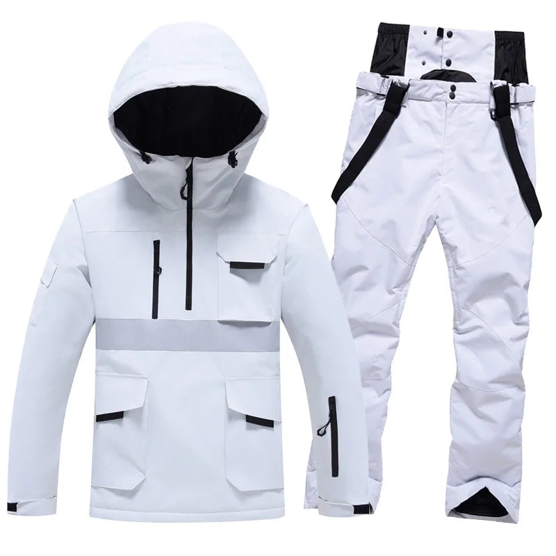 Traje de Esquí Profesional 2026, para Hombre y Mujer, Resistente al Viento y al Agua, para Tabla Individual y Doble