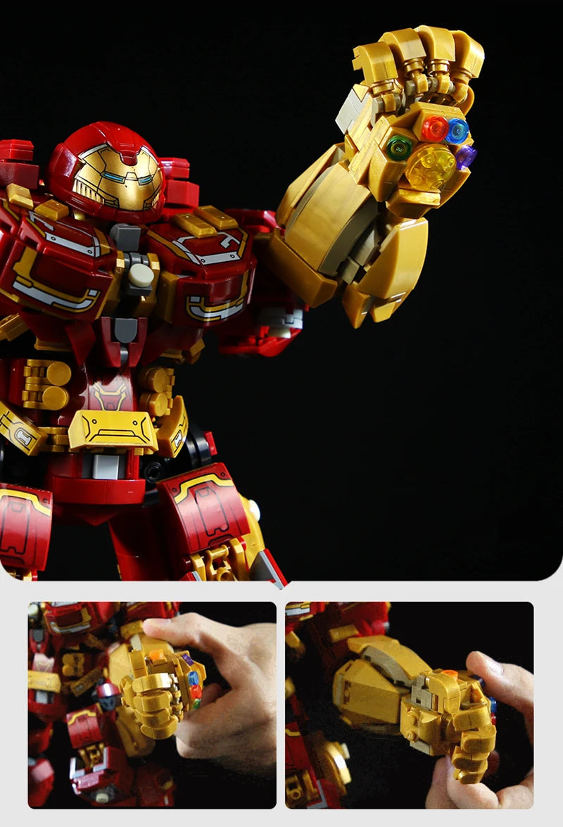 Marvel Superheroes MOC Building Blocks 2000+Pcs Iron Man Bricks Set Ornament Creative Toys Christmas Gifts for Kids Boys Adult