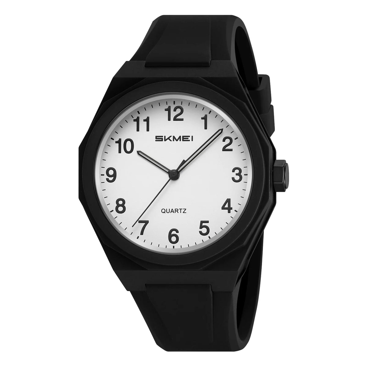 Reloj SKMEI 2470 deportivo resistente al agua con correa de silicona, reloj de cuarzo casual para hombre con esfera circular sencilla