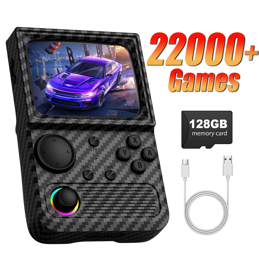 Consola de juegos portátil retro RG35, sistema EmuELEC, pantalla IPS de 3.5'', multijugador Wi-Fi, consola de videojuegos de bolsillo portátil