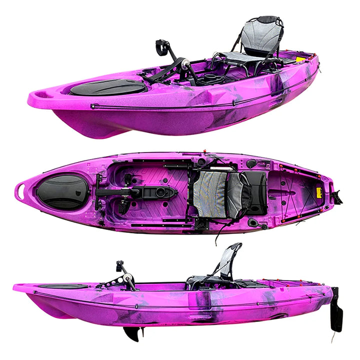Kayak de Pedal de pesca con hélice, canoa de alta calidad, nuevo diseño, a la venta