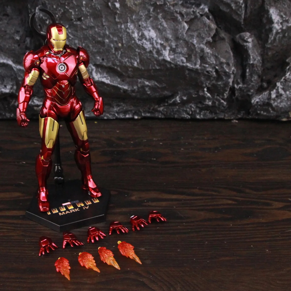 ZD Toys Marvel Iron Man MK46 MK45 MK1 MK2 MK3 MK4 MK5 MK6 MK7 MK33 MK17 7 "Figura de acción de película Iron Mark 1 2 3 4 5 6 7 Leyendas