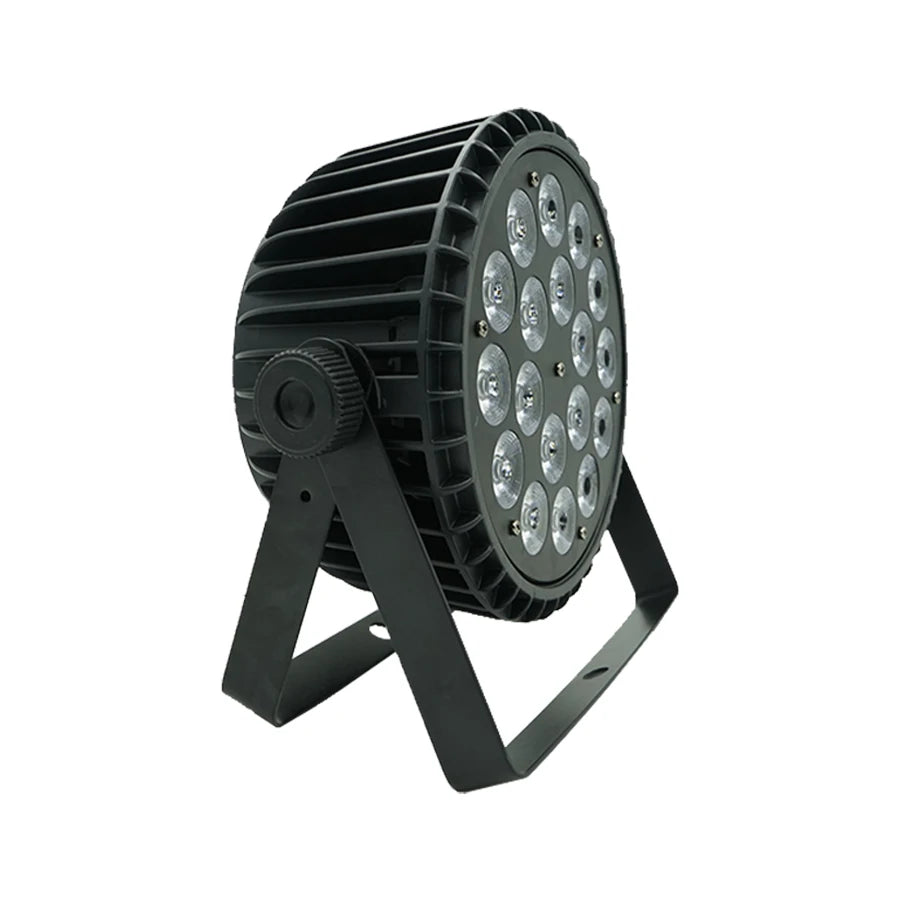 Luces de escenario LED 18x18W, foco LED PAR RGB+verde lima+ámbar+UV 6 en 1, iluminación de alta potencia tipo Par Can, luces DJ, estroboscópico, wash, DMX512