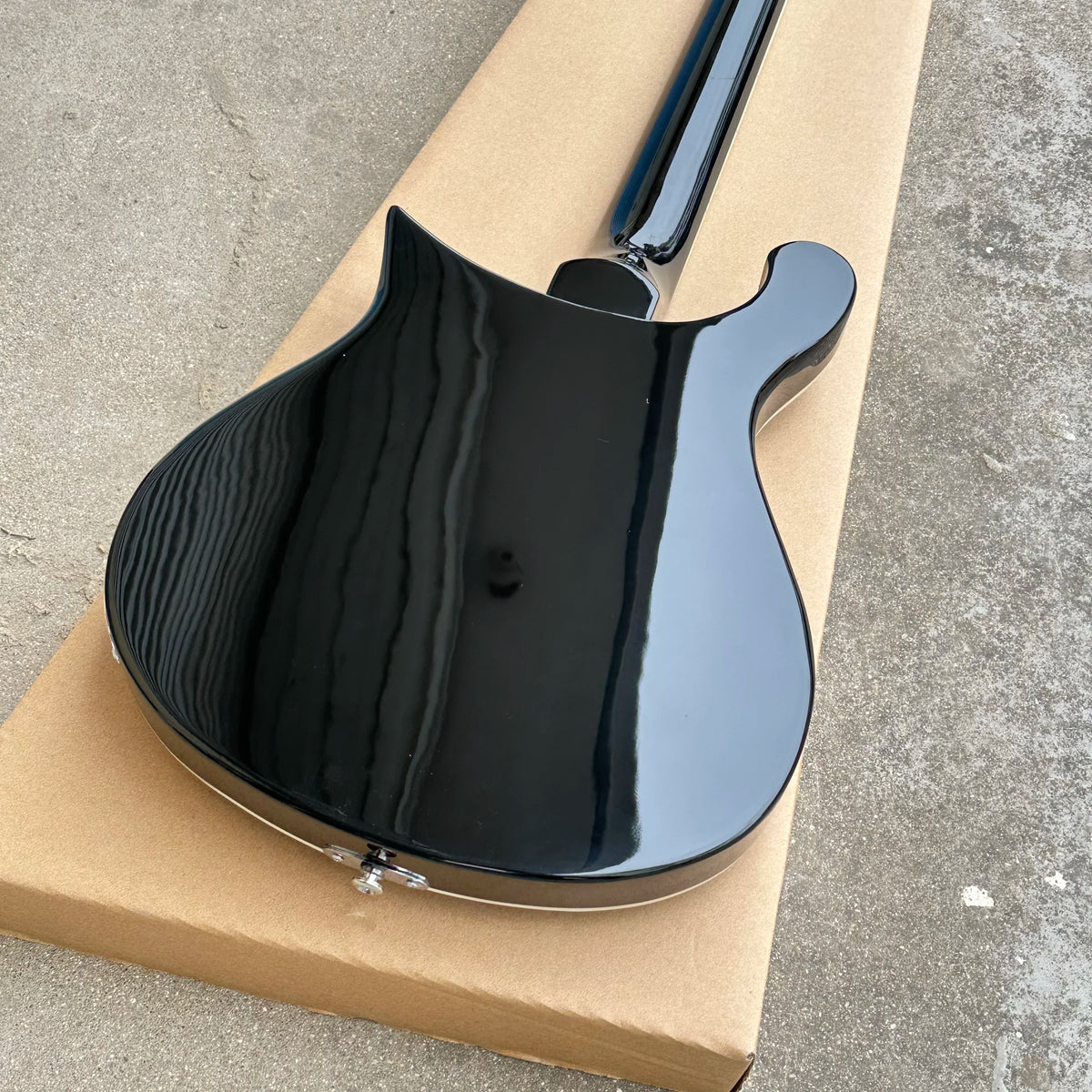 Guitarra eléctrica negra Rickenbacker 620 de alta calidad, guitarra de 6 cuerdas, cordal en forma de R. Envío gratuito.