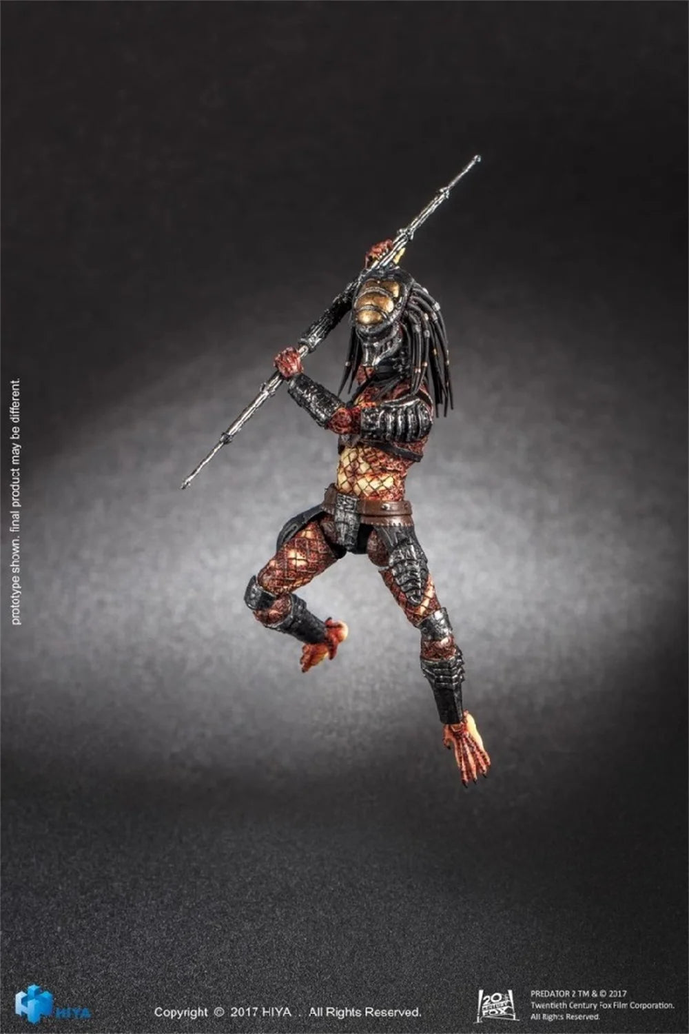 Hiyatoys Serie de Mini Juguetes 1/18 LP0023 LP0024 Blood Warrior Predator Articulación Completa Armas Soldado Plataforma de Soporte Para Colección