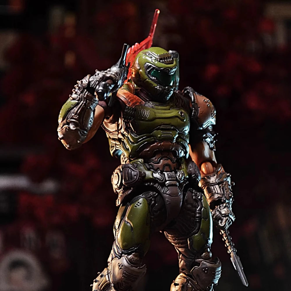 16cm Figma SP-140 Doom Slayer figura de acción eterna colección modelo estatua Anime destruye guerrero Doom figura móvil juguete para regalo