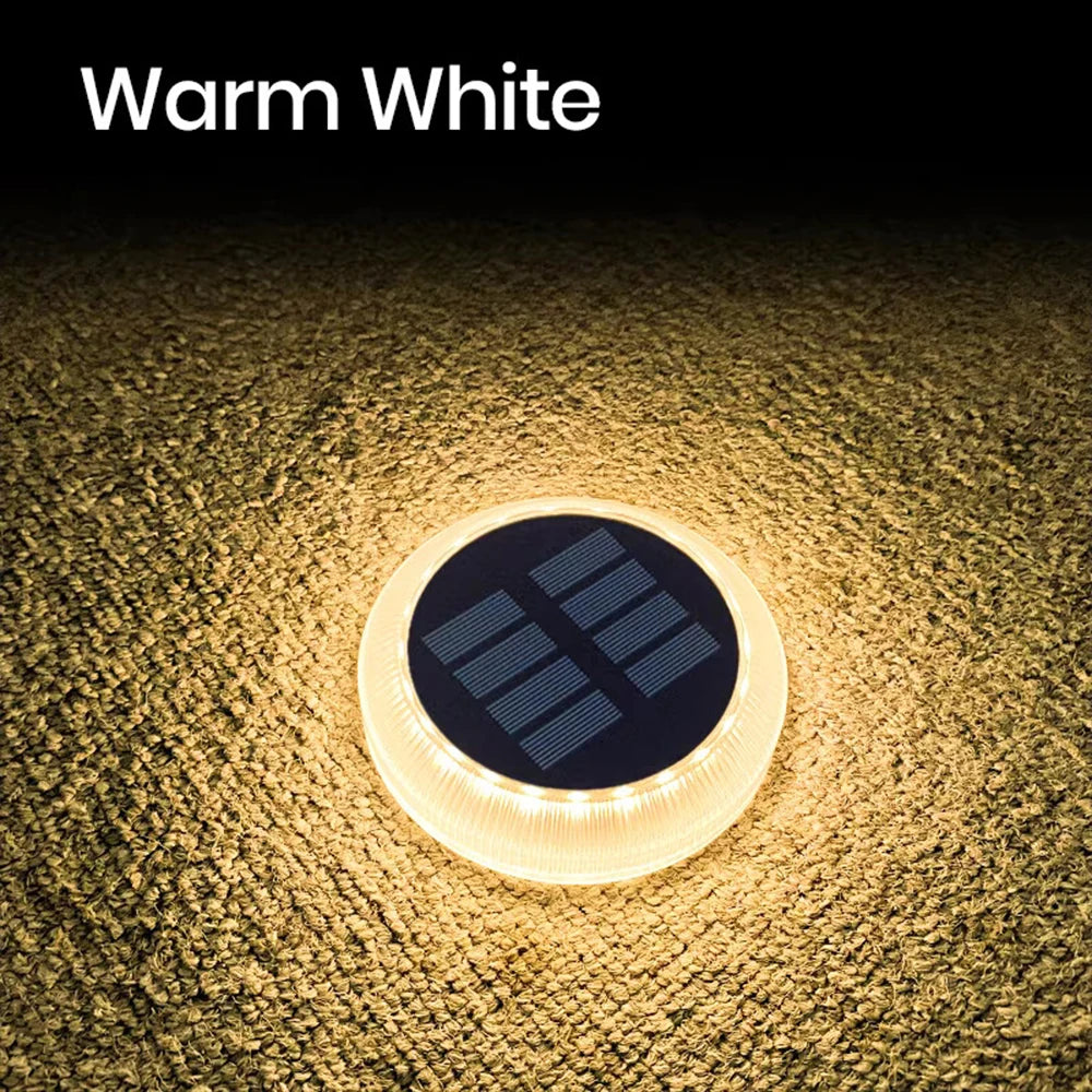 Luces LED solares para cubierta de exterior IP68, iluminación impermeable para jardín, iluminación de paso, encendido/apagado automático, escaleras, Patio, camino, valla, lámpara de pared