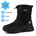 Botas de Nieve de Invierno para Mujer, Tallas Grandes, Cálidas, Forradas de Piel, Resistentes al Agua, Antideslizantes, con Cierre Lateral, Regalo de Navidad y Año Nuevo