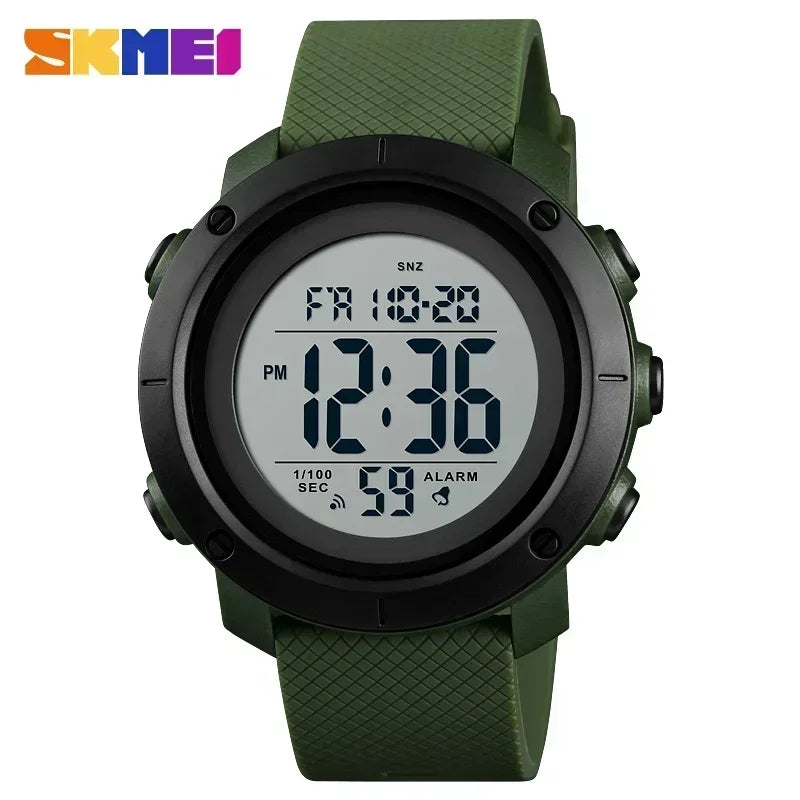 SKMEI 1426 Reloj digital de moda con alarma para hombre, reloj deportivo masculino, reloj de lujo resistente al agua 5Bar