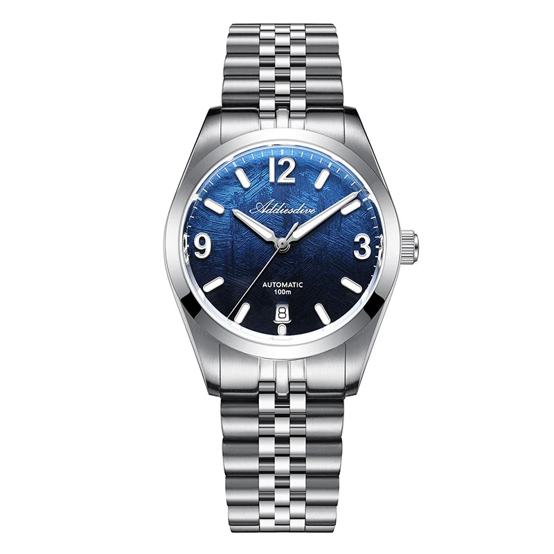 Reloj automático de buceo de lujo para hombre ADDIESDIVE, mecánico, cristal de zafiro, resistente al agua 100M, acero inoxidable, deportivo y elegante AD2547