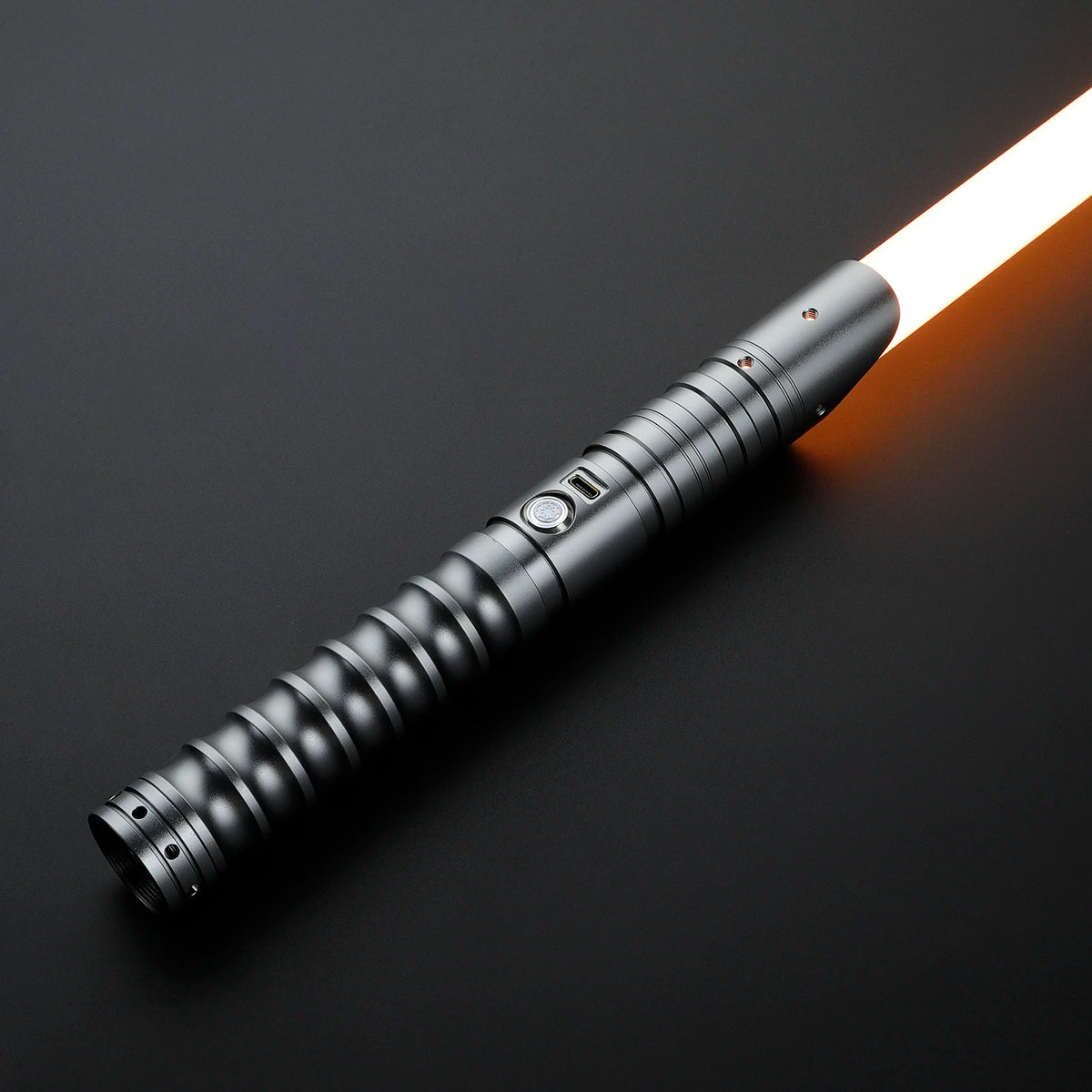 Sable de luz para duelo intenso DamienSaber Xeno3.0 con Bluetooth, swing fluido sensible, cambio de color infinito y 34 fuentes de sonido