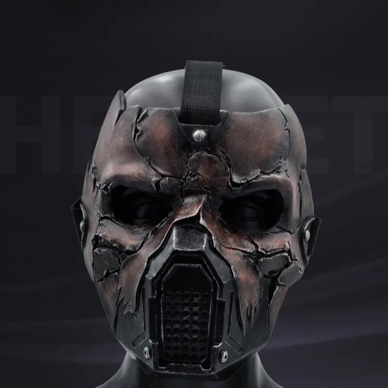 Cosplay SW Skull Darth Momin Helmet Mask for Man Half Face Resin Mask Halloween Mask Masquerade Carnival Party Props for Adult