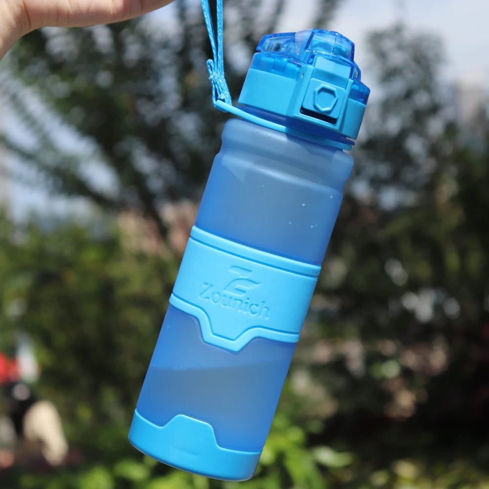 ZOUNICH-botellas de agua deportivas portátiles, a prueba de fugas, de plástico, para viajes al aire libre, sin BPA, 400/500/700/1000ML, gran oferta