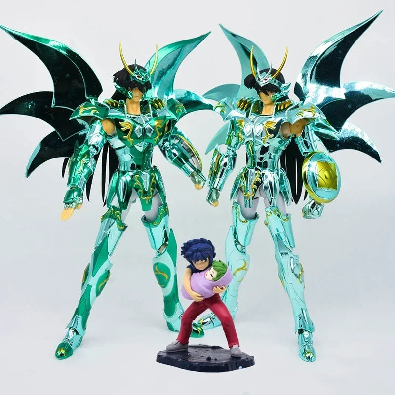 [In Stock] JM.MST Saint Seiya Myth Cloth EXM Dragon Shiryu Hyoga Cygnus Andromeda Shun God V4 Zodiac Knights Action Figure