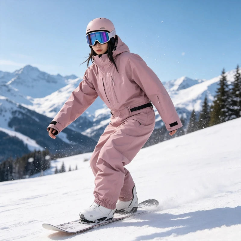 Nuevo Traje de Esquí Impermeable y Cortavientos de 3L, Mono Aislante para Hombre y Mujer, Traje de Snowboard Holgado y Cálido para Deportes al Aire Libre, Traje de Nieve para Invierno