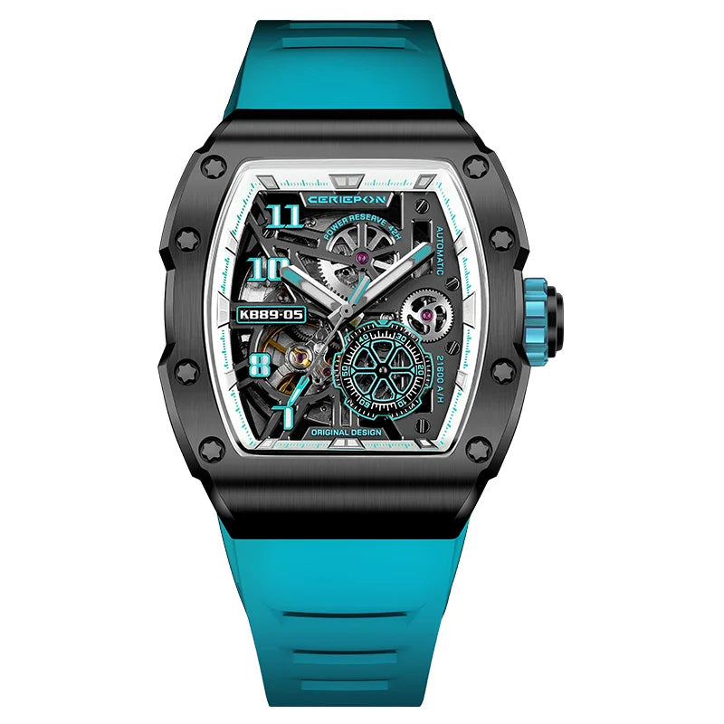 Reloj mecánico para hombre de moda 2025, relojes automáticos, esfera con grafiti, estilo Pagani Design, reloj de pulsera de acero, Relogio Masculino
