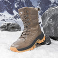 Botas de Invierno Impermeables para Hombre, Antideslizantes, Forradas de Piel Cálida, de Caña Alta, para Senderismo y Trabajo en Clima Frío
