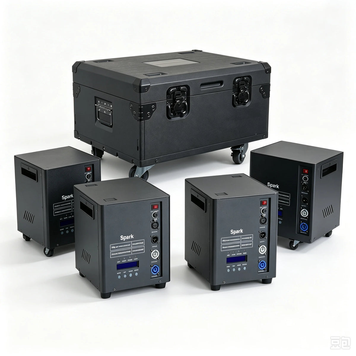 Máquina de Chispas Frías de 700W con Control Remoto DMX, Equipo de Efectos de Chispas con Estuche de Transporte para Decoración de Ambiente en Bodas, Celebraciones y Fiestas