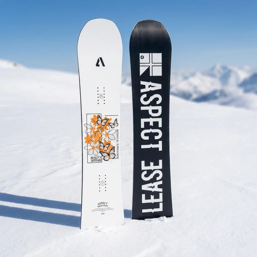 Tabla de esquí profesional - Snowboard Freestyle All Mountain de 145 cm con base sinterizada y núcleo de madera