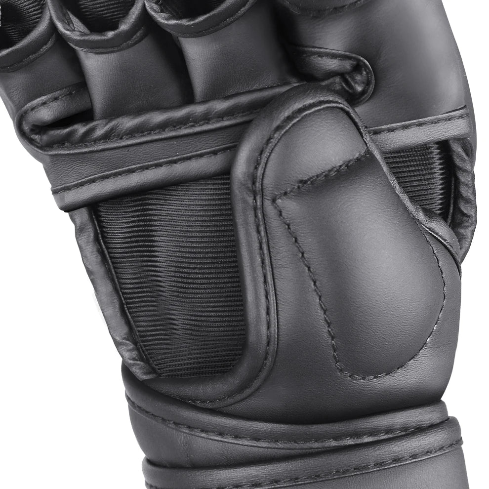 Guantes de boxeo, guantes de combate para hombres y mujeres, entrenamiento profesional MMA, guantes de boxeo de lucha de medio dedo, lucha libre Sanda