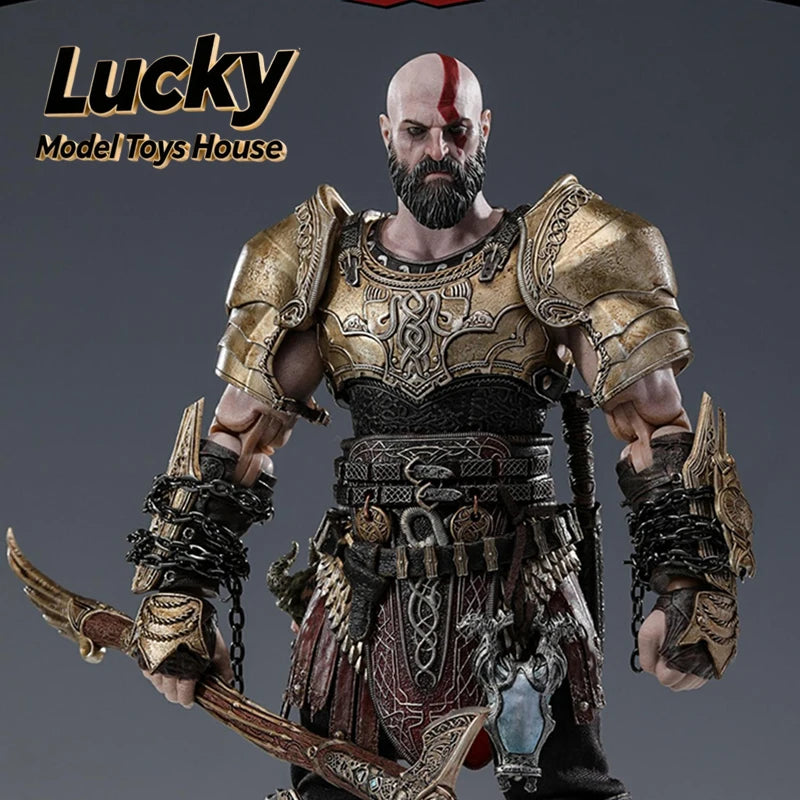 TB-001 Figura de acción de Kratos de 7 pulgadas, colección God Slayer, diseño de cuerpo móvil delicado, figura de soldado TAKETHAT&brotoys a escala 1/10, regalo